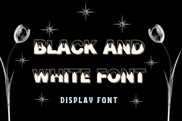 Black and White Font: A Bold Display Typeface Built on Contrast and Geometric Precision