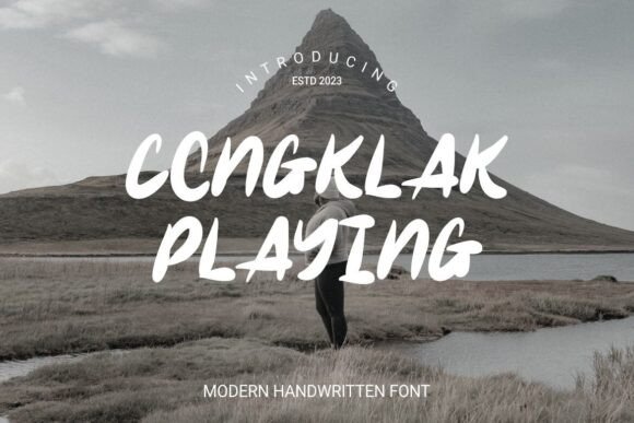 Congklak Playing Font: A Handwritten Typeface with Natural Charm for Creative Projects