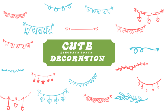 Cute Decoration Font: Elevate Your Creative Projects with Festive Dingbats