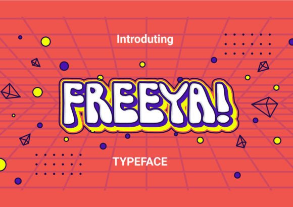Freeya Font: A Groovy Headline Typeface for Retro-Modern Design Projects