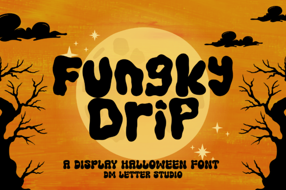 Fungky Drip Font: A Playful Halloween Display Typeface