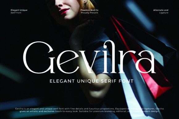 Gevilra Font: A Modern Serif for Refined Visual Storytelling