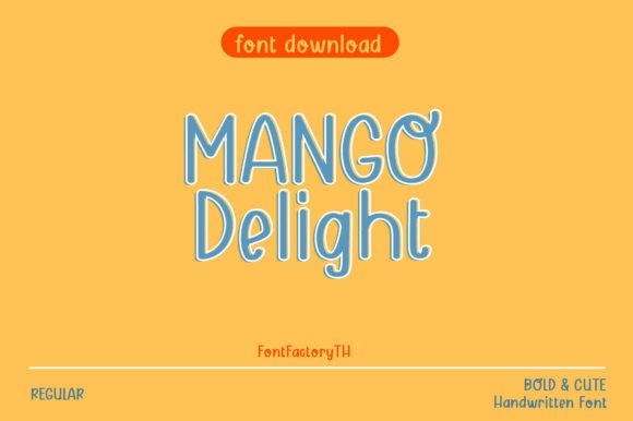 Mango Delight Font: A Whimsical Touch for Digital Expression