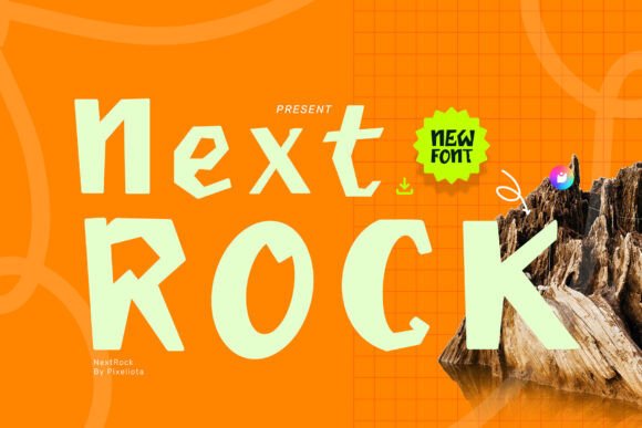 Next Rock Font: Bold Display Type with Handcrafted Edge