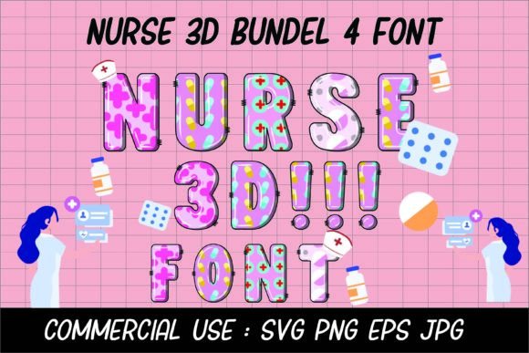 Nurse 3D Font: Clean, Professional Typography for Healthcare and Beyond