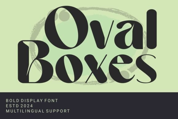 Oval Boxes Font: A Bold Sans Serif Typeface for Modern Branding