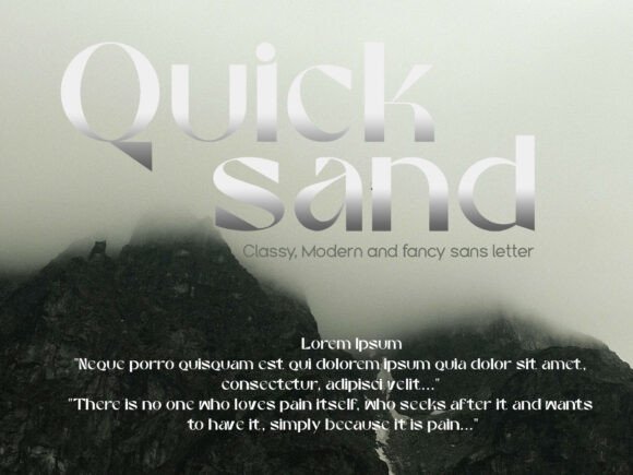 Quick Sand Font: Playful Geometry for Modern Design