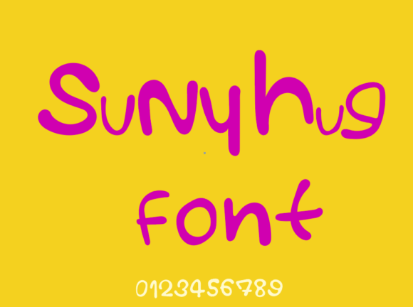 Suny Hug Font: A Cozy Handwritten Typeface for Warm Designs