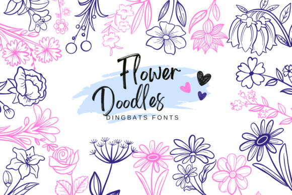 The Artistic Potential of Flower Doodles Font: A Sketch-Style Dingbats Font for Creative Projects