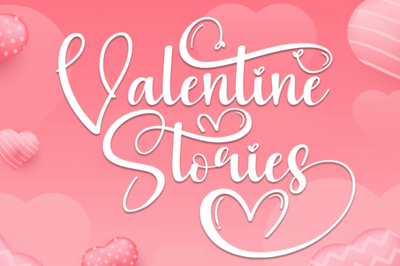 Valentine Stories Font: A Flowing Handwritten Typeface for Elegant Design